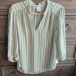 CAbi Multicolor Striped Blouse